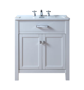 Stufurhome Luthor 30 inch White Laundry Utility Sink