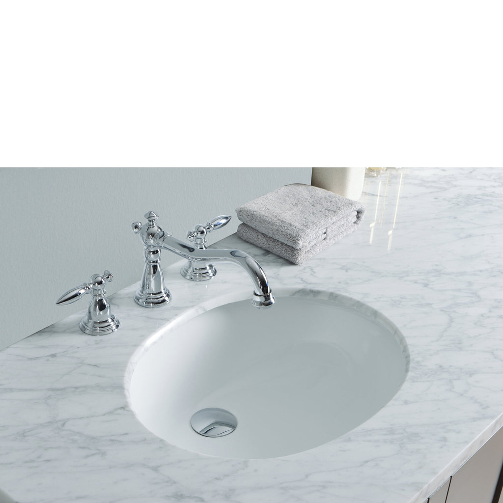 Stufurhome 72 inch Malibu Grey Double Sink Bathroom Vanity