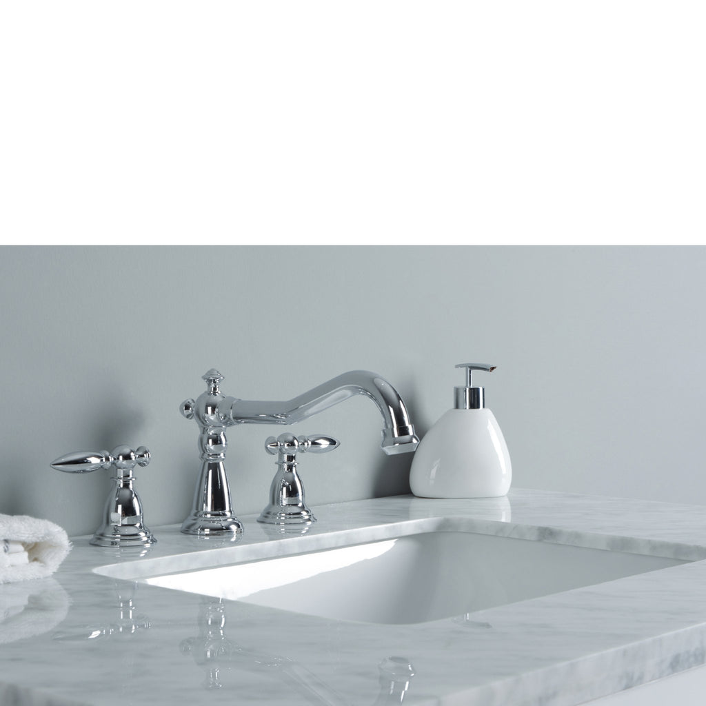 Stufurhome Rochester 36 Inches White Single Sink Bathroom Vanity
