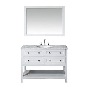 Stufurhome Marla 48 inch Single Sink Bathroom Vanity with Mirror