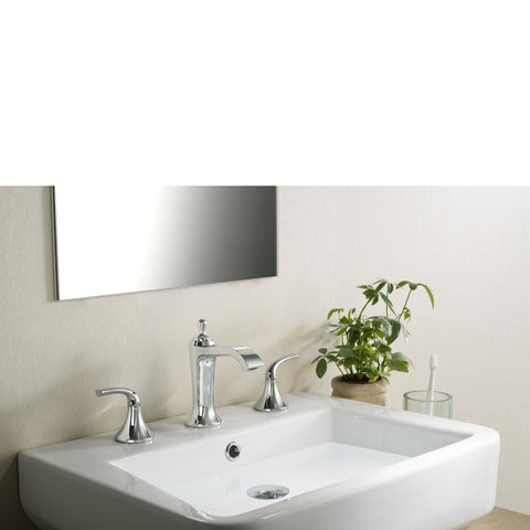 Stufurhome Brantley Chrome Bathroom Faucet Set in Chrome